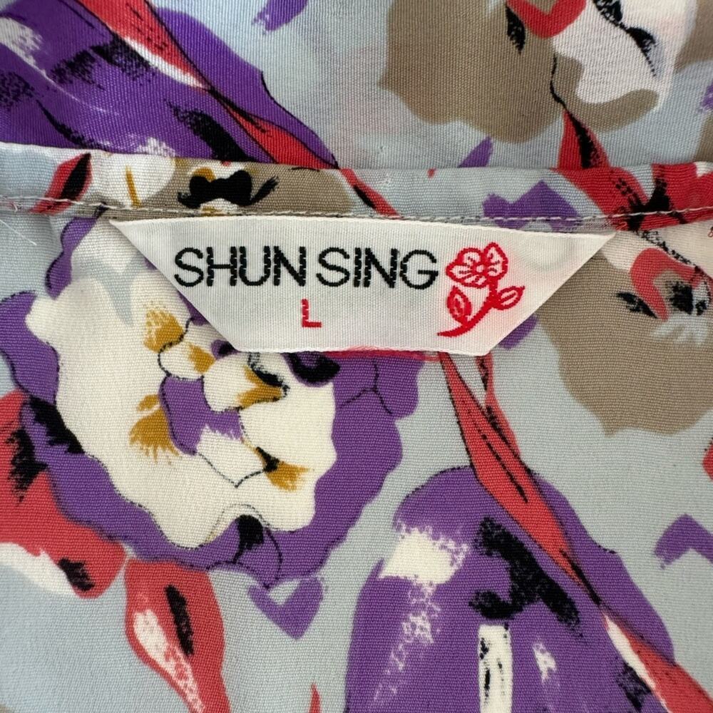 Vintage floral button down blouse - Picture 4 of 4